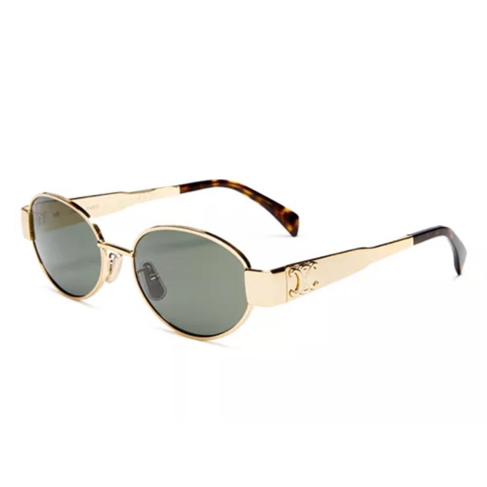 Celine - Triomphe Oval Metal Sunglasses (Brand new!)
